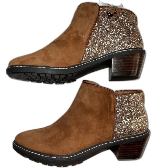 Sam Edelman Pryce Kids Glitter Bootie sz 4 - Picture 1 of 7
